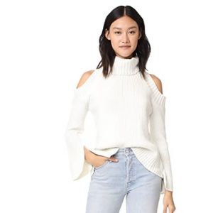 JOA cold shoulder turtleneck